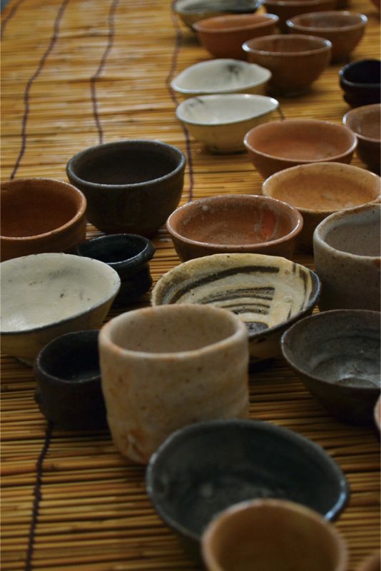 Sake cups by Shiro Tsujimura